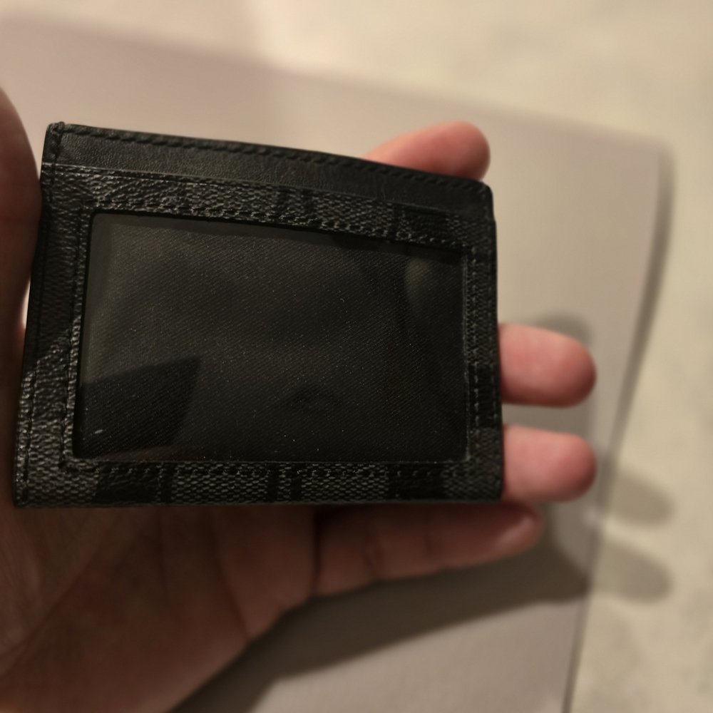 Coach Black Card Holder - Picture 3 of 5